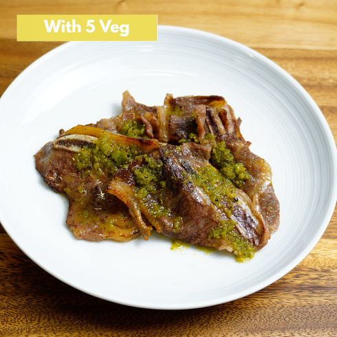 Beef Short Rib with Lemon salt sauce (+ 5 Veg)