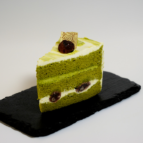 Matcha & Adzuki Short Cake  by OKASHI to SWEETS