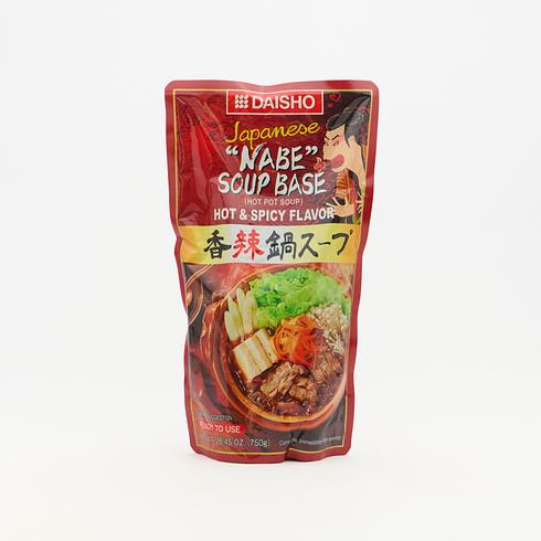 Daisho Japanese Nabe Soup Base, Hot & Spicy Flavor 740ml