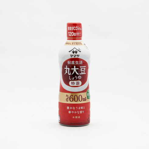 ヤマサ鮮度生活 特選丸大豆しょうゆ 600ml