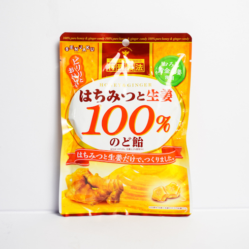 100% Honey and Ginger Throat Lozenges 50g
