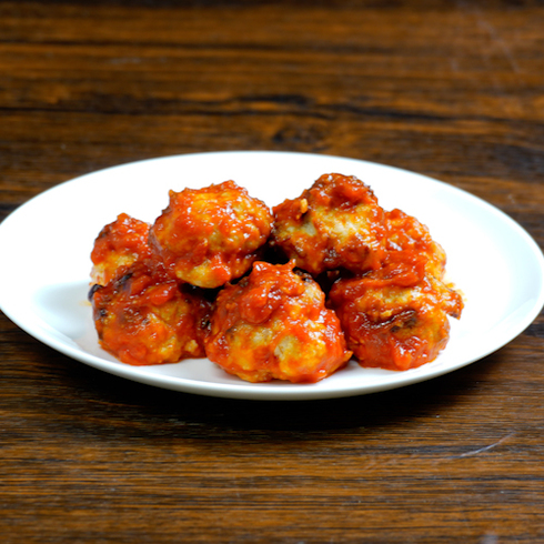 Fluffy Tsukune in Tomato Sauce For 2