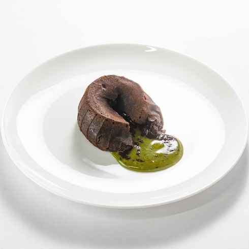 宇治抹茶のチョコレートフォンダント by Ai Fukuoka（王室御用達レストランヘッドパティシエ）