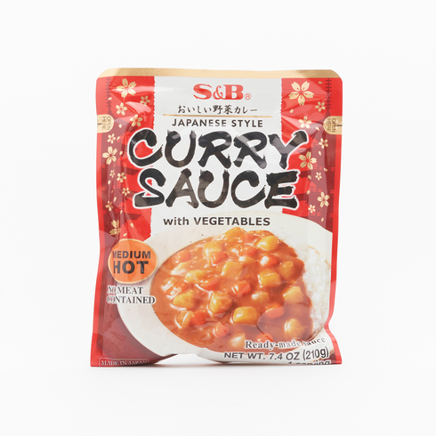 S&B 蔬菜咖喱醬 中辣 210克