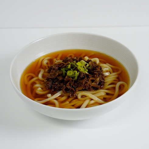 うどんに掛けるだけ、牛だし肉かけうどん