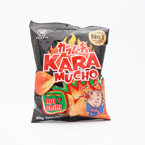 Koikeya Karamucho Hot Chilli Pepper Flavoured Crisps 60g
