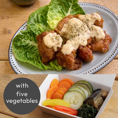 Chicken Nanban with Homemade Tartar Sauce (+5 veg)