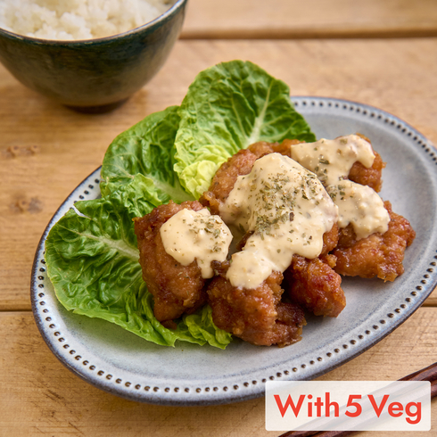 Chicken Nanban with Homemade Tartar Sauce (+5 veg) 