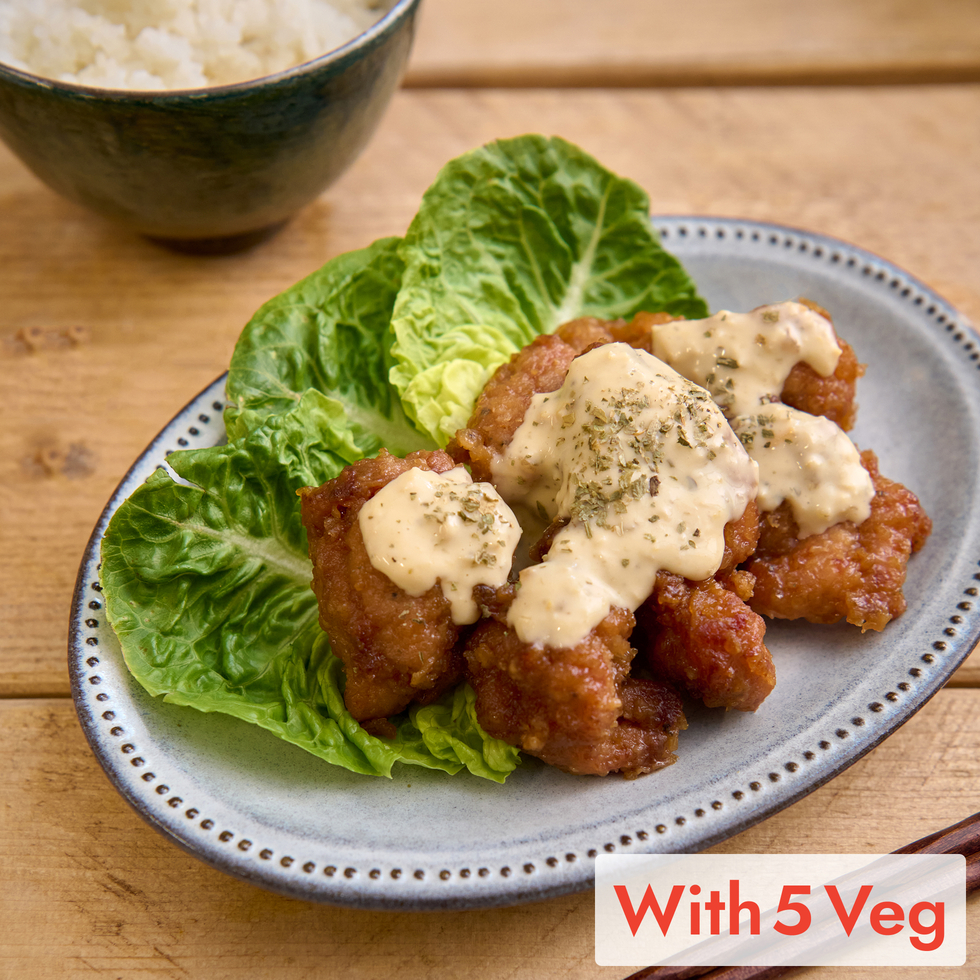Chicken Nanban with Homemade Tartar Sauce (+5 veg) 