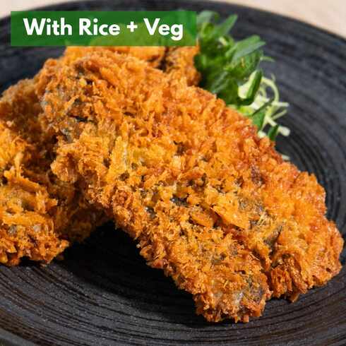Sardine Katsu (+Rice & Veg) 