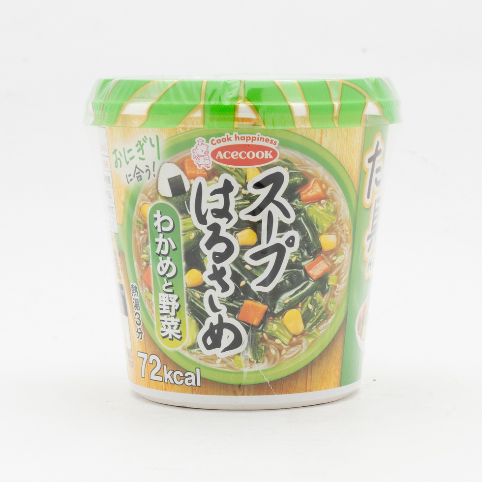 Ace Soup Harusame Seaweed and Vegetables 21g