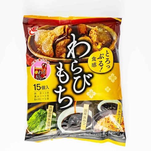 Ace Bakery - Warabi Mochi - Matcha + Kuromitsu + Kuromitsu Kinako 20g x 15 pcs.