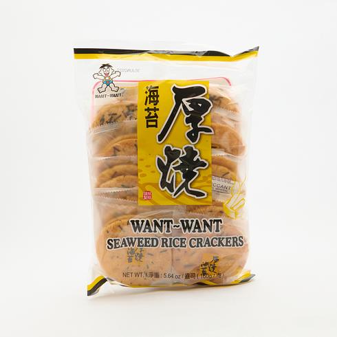 Want Want Seaweed Rice Crackers 160g