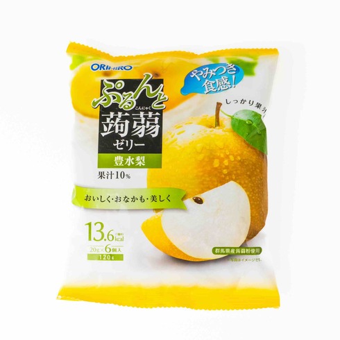 Purunto Konnyaku Jelly Pouch Housui Pears 6 pieces