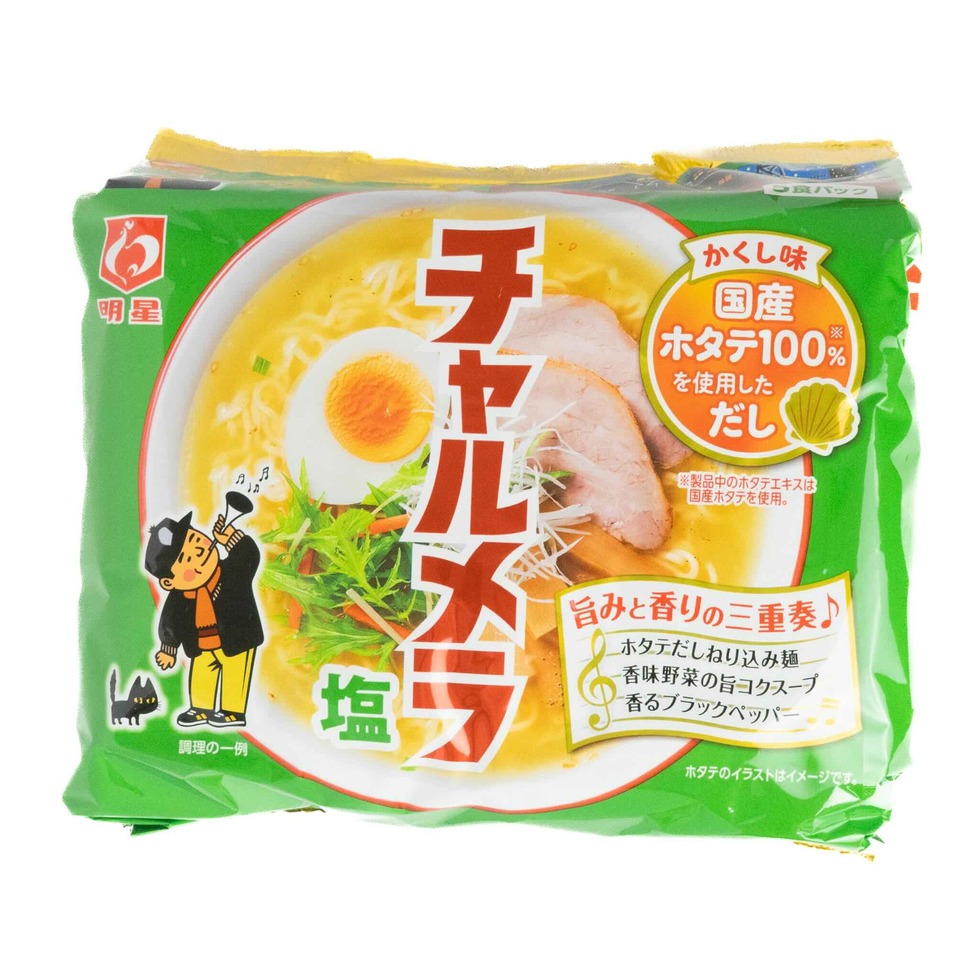 明星チャルメラ 塩ラーメン 5食パック