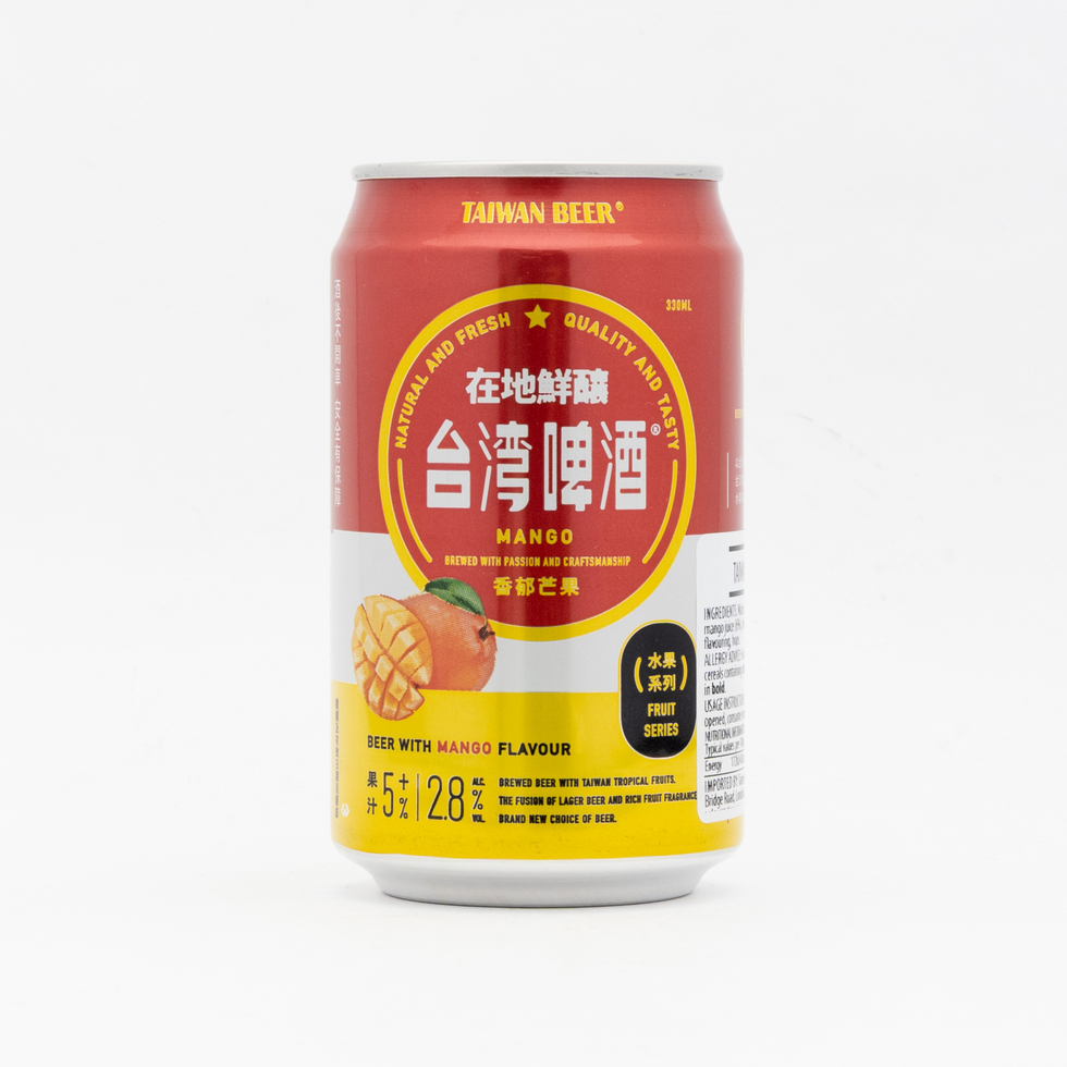 台湾啤酒 フルーツビール マンゴー味（アルコール2.8%） 330ml