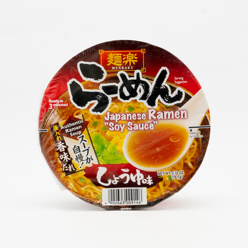 【Best Before:21/04/2026】Hikari Menraku Japanese Soy Sauce Ramen 76g