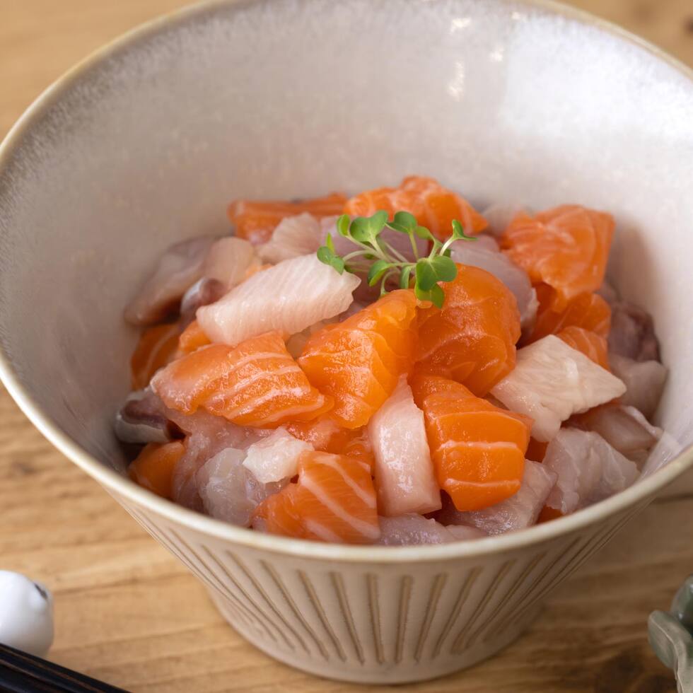 Chopped Sashimi Mix 90-100g by Nobu Sakaguchi (15 years at a Michelin starred)