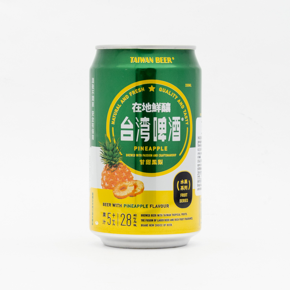 台湾啤酒 フルーツビール パイナップル味（アルコール2.8%）330ml	