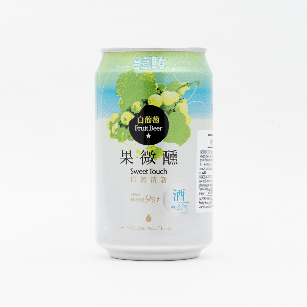 Taiwan Beer Sweet Touch Fruit Beer White Grape Alcohol 3.5% 330ml