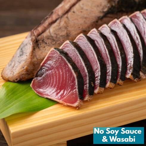 Seared Bonito Sashimi Slices 6pcs by Nobu Sakaguchi (15 years at a Michelin star)