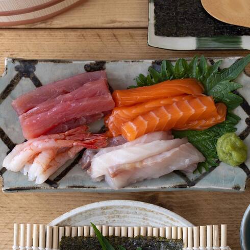 Sashimi Set for Temaki Sushi by Nobu Sakaguchi (15 years at a Michelin starred)