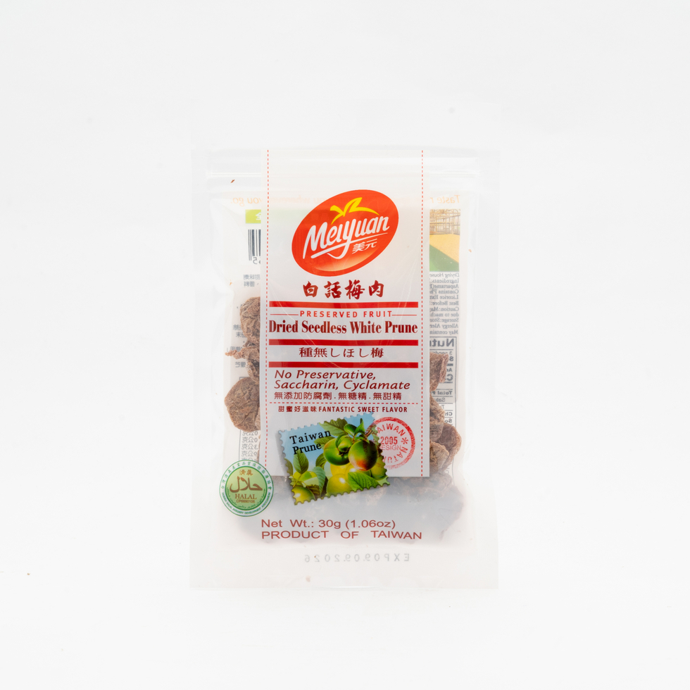 Meiyuan Dried Seedless White Prune 30g