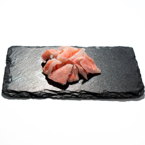 Chopped Kinmedai (Alfonsino) Sashimi 45‐50g by Nobu Sakaguchi (15 years at a Michelin starred)