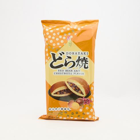 Love & Love Dorayaki Cake - Red Bean & Chestnut Flavour Filling 165g (3pcs)