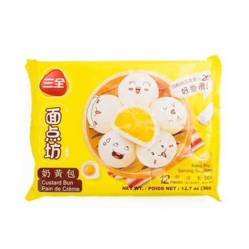 San Quan Custard Bun 360g (12Pcs)
