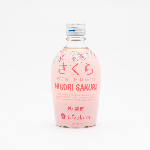 Kizakura Nigori Sake Sakura 10% Alc 300ml