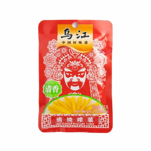 Wu Jiang Light Flavour Zha Cai (Pickled Mustard Stem) 80g