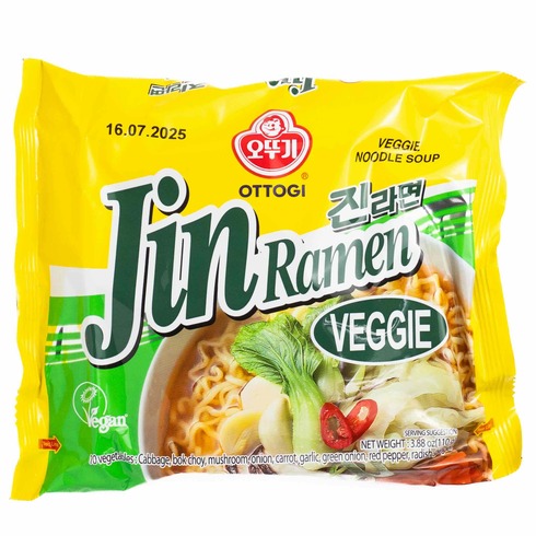 OTTOGI Jin Ramen (Veggie) Single Pack 110g