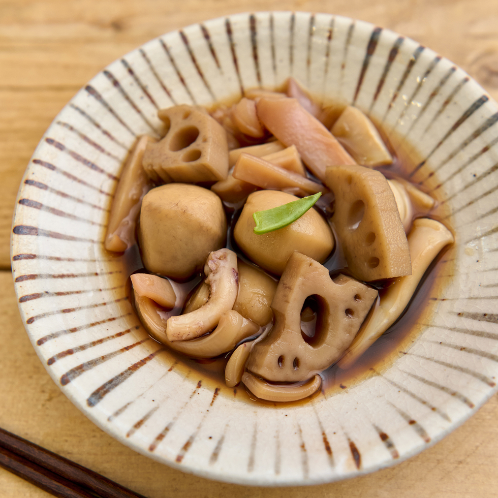 イカと里芋、蓮根の煮物 155-160g