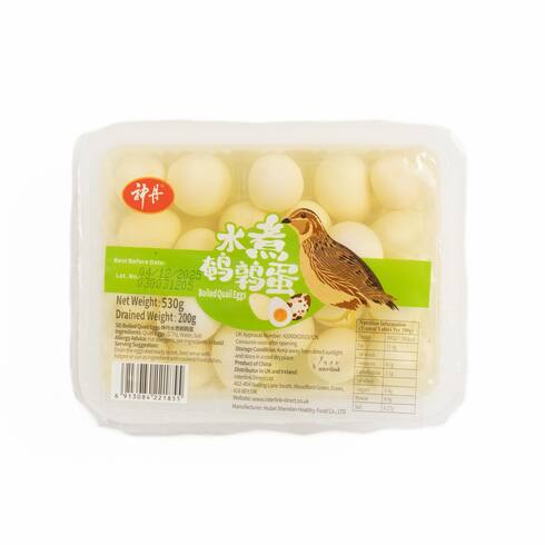 Shen Dan Boiled Quail Eggs 530g (Drained Weight 200g)