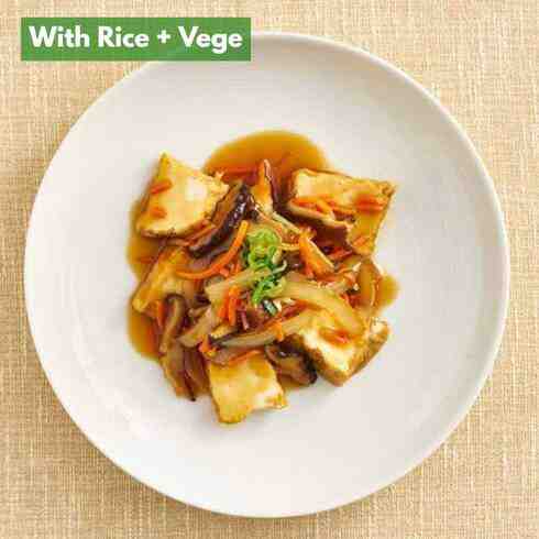 豆腐の柚子胡椒野菜あんかけ（ご飯・野菜・漬物付）