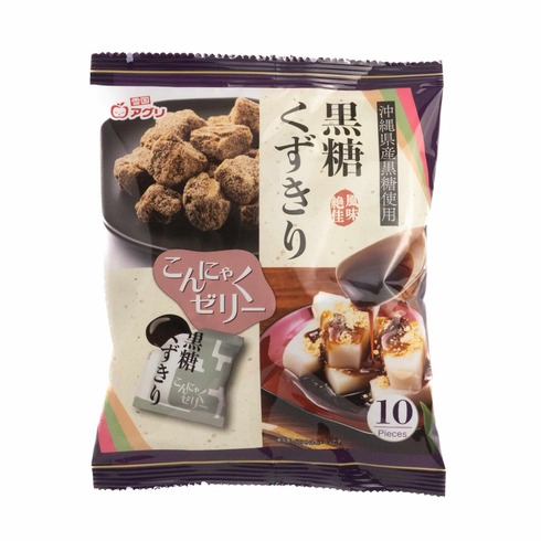 Yukiguni Agri Konnyaku Jelly with Brown Sugar (Kuzukiri-style) 10 pieces
