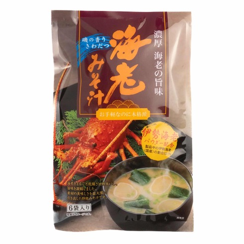 Tohno Shrimp Miso Soup (Contains Japanese Spiny Lobster Powder) 6P