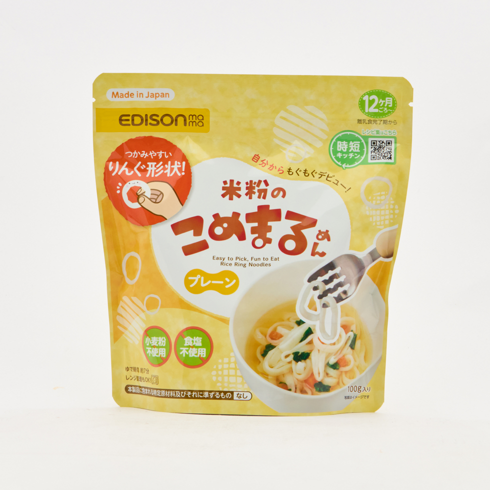 EDISONmama 米粉圓圈麵條 原味 100克
