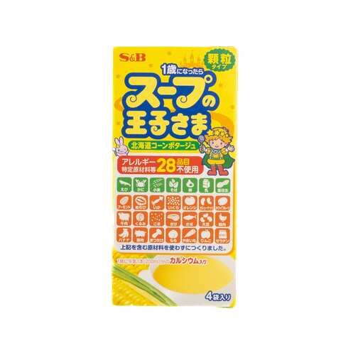 Soup Prince Corn Potage made with Sweetcorn from Hokkaido (Granulated) 60g
