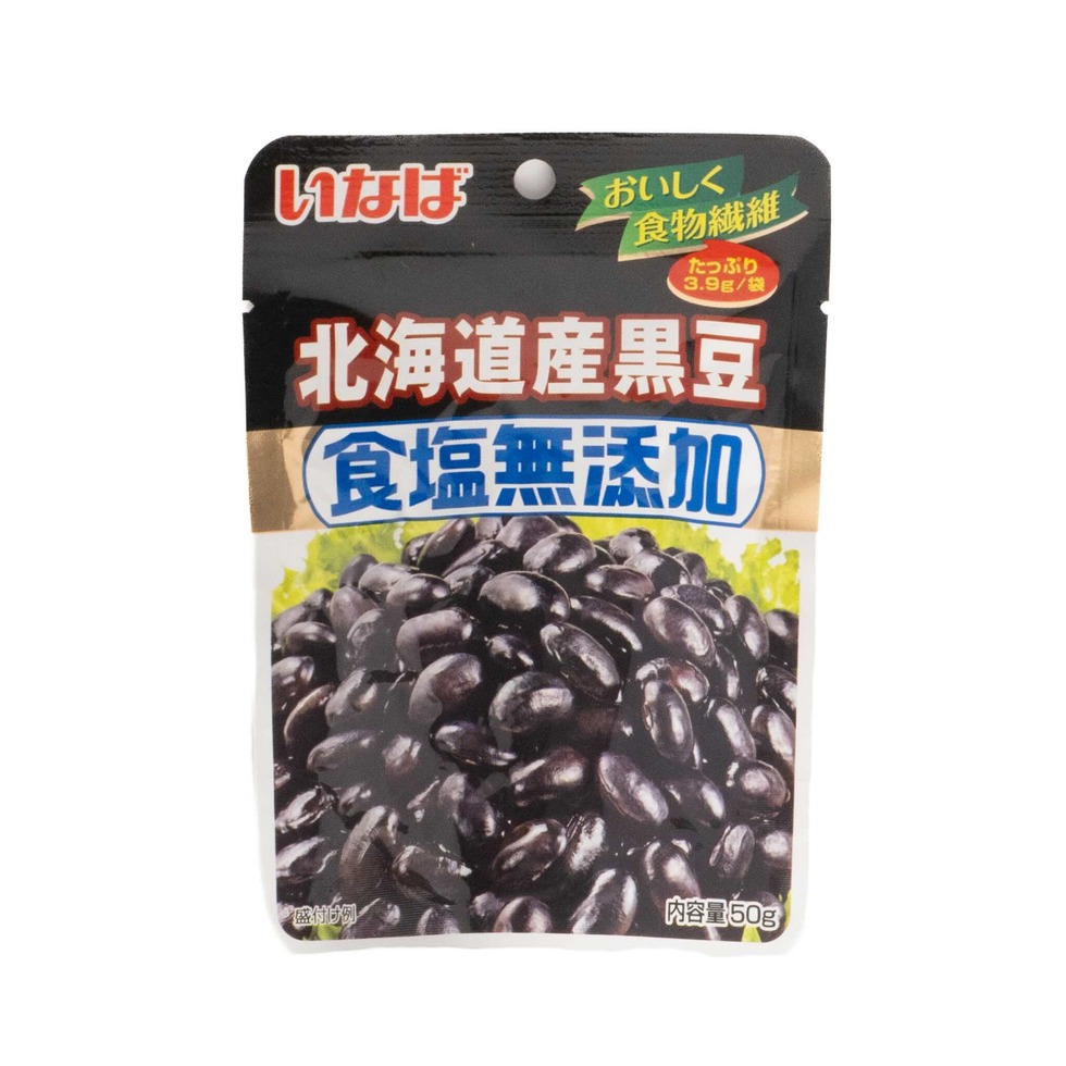 Inaba Hokkaido Black Soybeans Salt-Free Pouch 50g