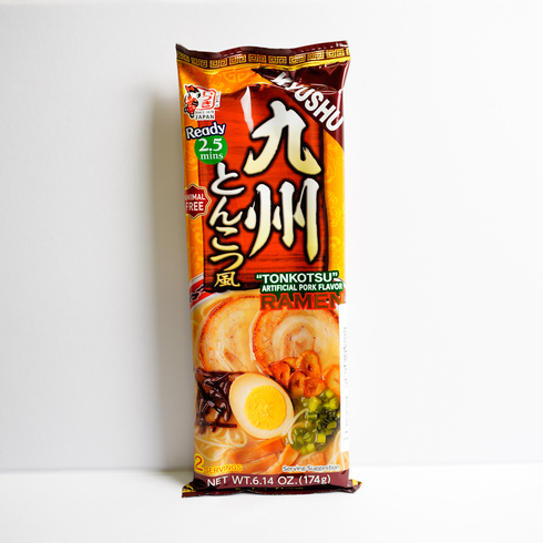 Itsuki Animal Free Kyushu Style Tonkotsu Pork Stock Flavoured Ramen Noodles 174g 2 Servings