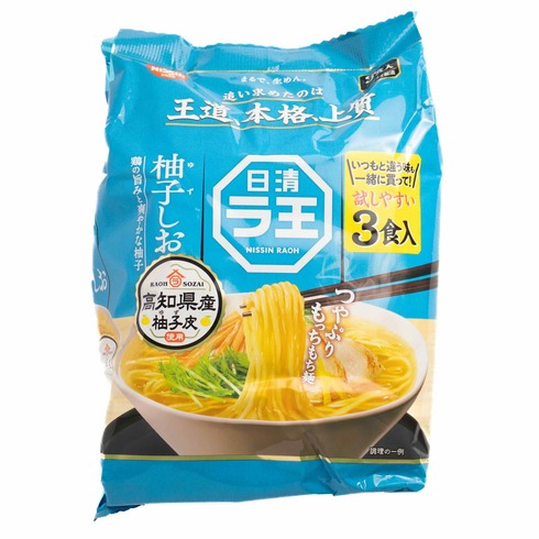 日清 拉王 柚子鹽風味 3包裝