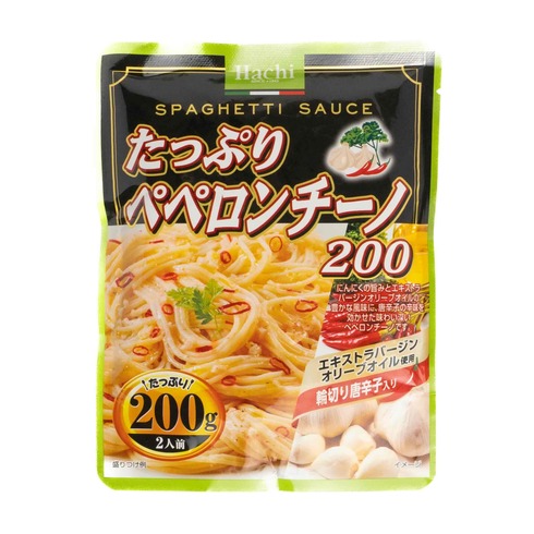 ハチ インスタントスパゲッティソース たっぷりペペロンチーノ 200g