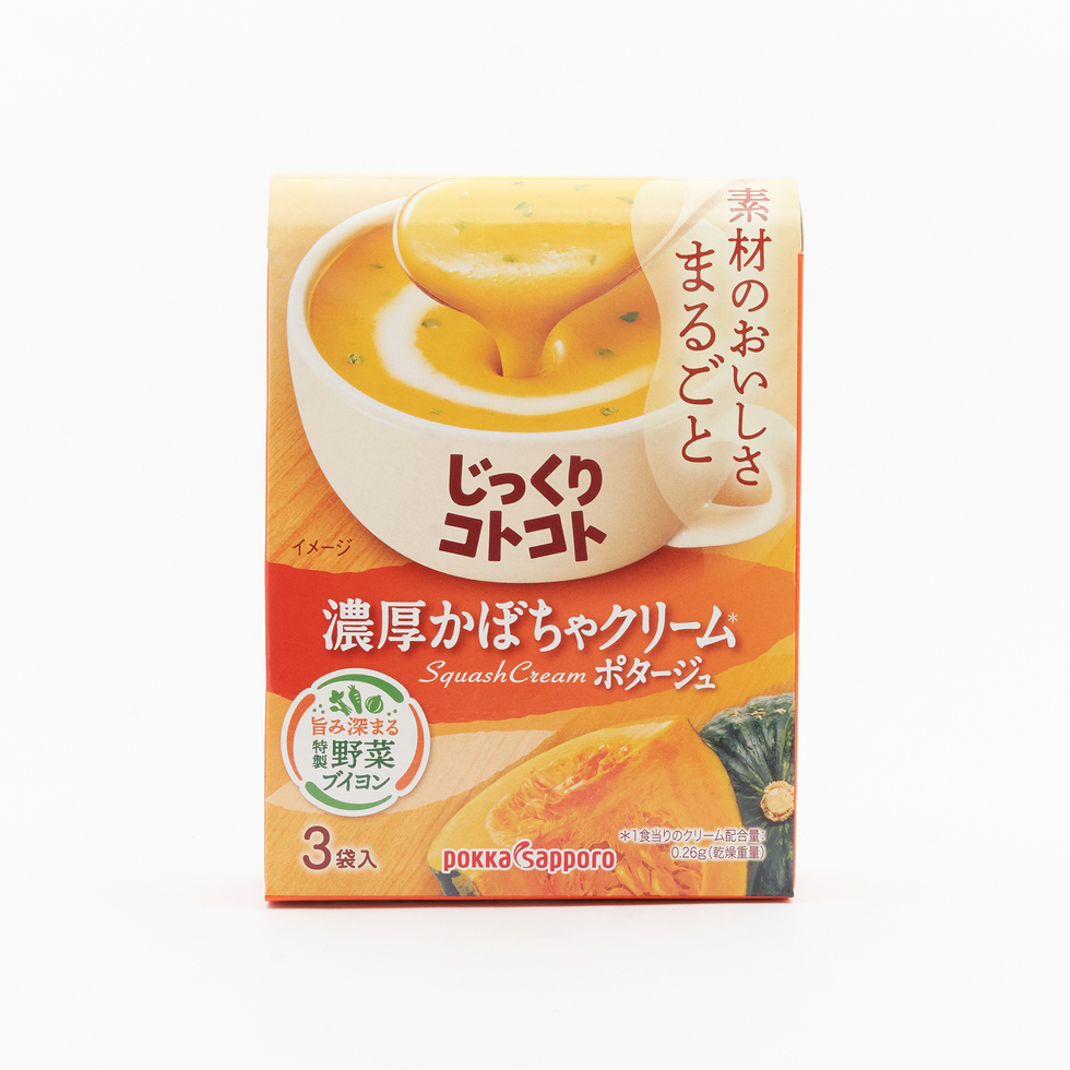 ポッカサッポロ じっくりコトコト 濃厚かぼちゃクリームポタージュ 3パック
