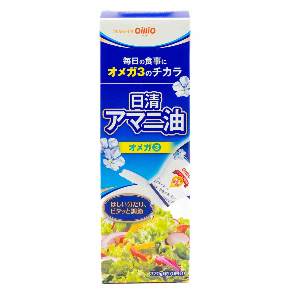 【Best Before:07/09/2025】Nissin Linseed Oil 320g Fresh Keep Bottle