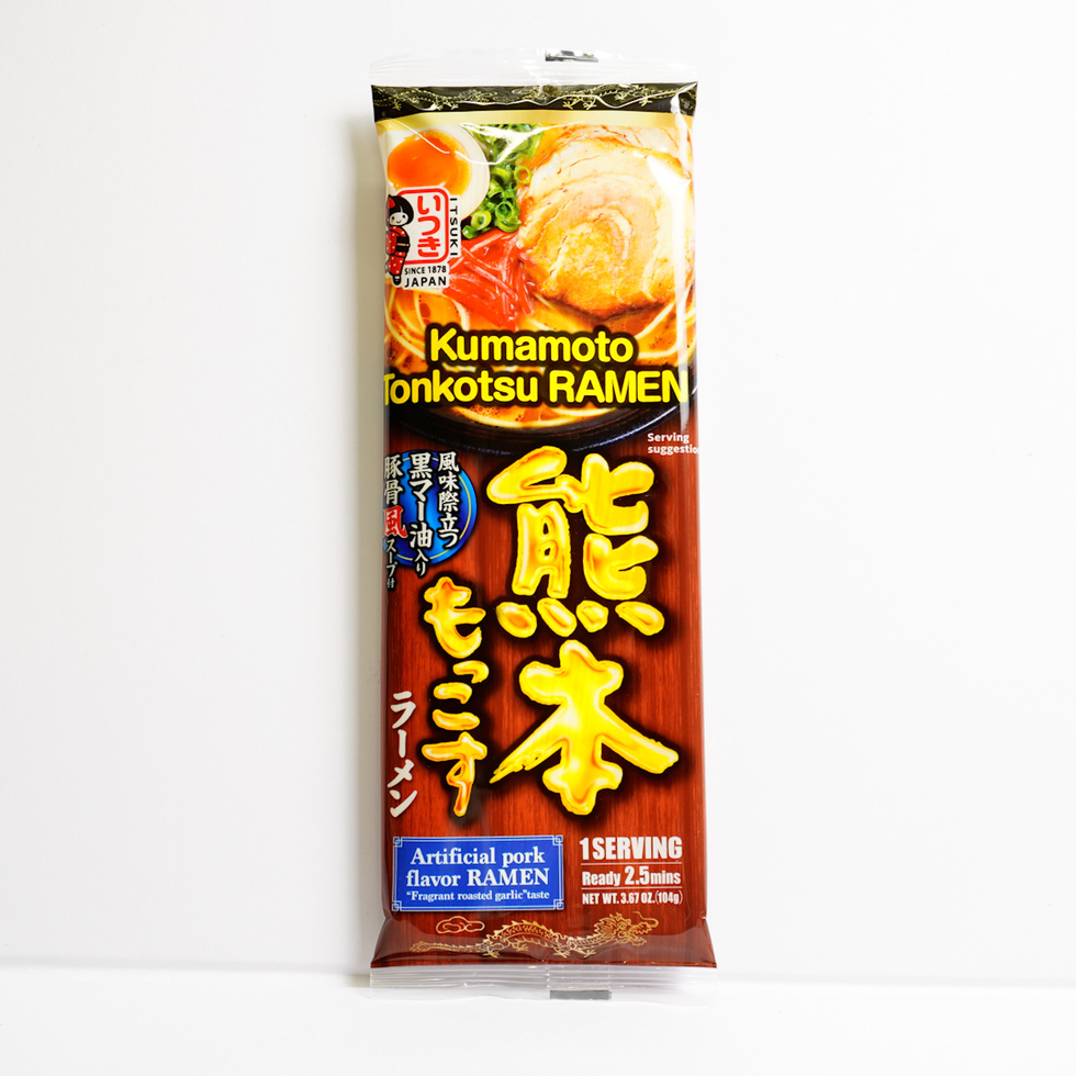 【Best Before:25/08/2025】Itsuki Animal Free Kumamoto Tonkotsu Pork Style Ramen 104g 1 serving