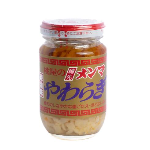 Momoya Menma Yawaragi (Seasoned Bamboo Shoots Tips in Sesame & Chilli Oil) 115g