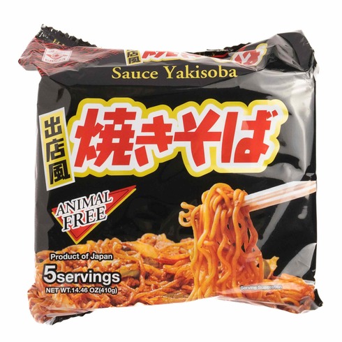 Higashimaru Plant-Based Sauce Yakisoba Multi Pack 410g (5 Servings)
