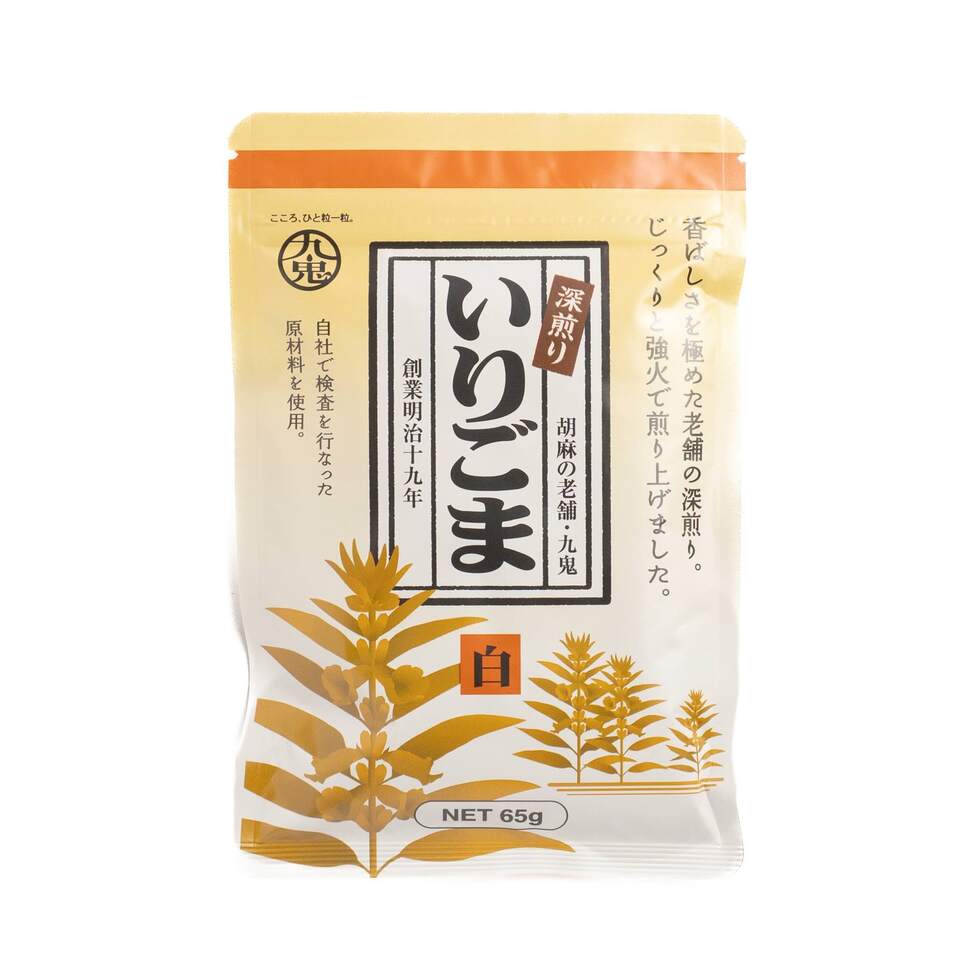 Kuki Deep-Roasted White Sesame Seeds 65g